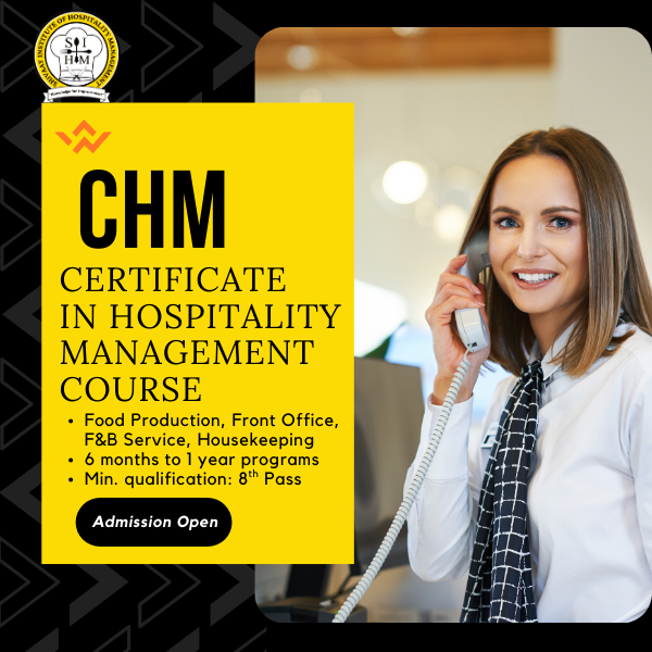 CHM courses at SIHM Dehradun